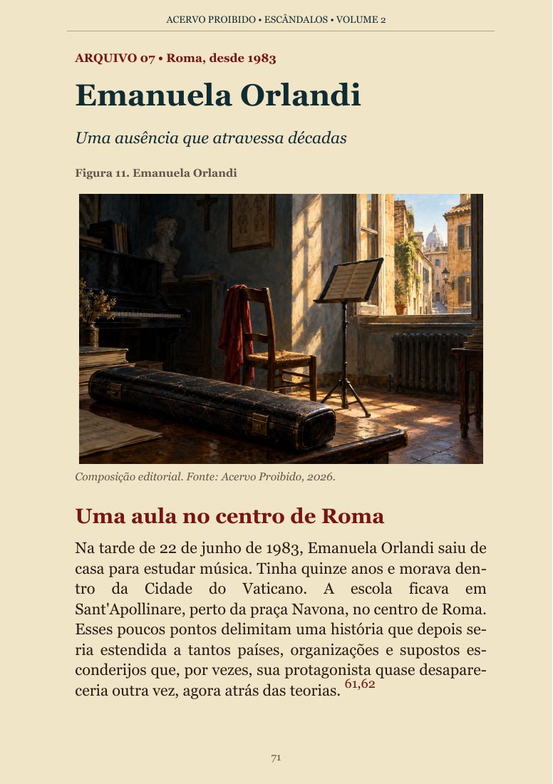Página real 71 sobre Emanuela Orlandi